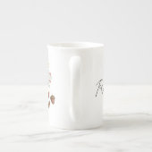 Tasse En Porcelaine Botanique et cerfs rustiques (Dos)