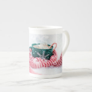 Tasse En Porcelaine Bouchon de Noël