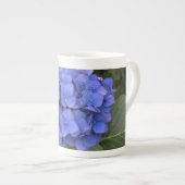 Tasse En Porcelaine Boue de Chine d'os d'Hydrangea bleu (Devant droit)