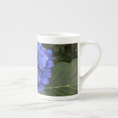 Tasse En Porcelaine Boue de Chine d'os d'Hydrangea bleu (Droite)