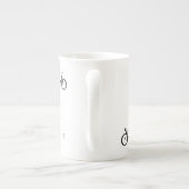 Tasse En Porcelaine Boug de café à bicyclette (Dos)