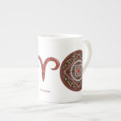 Tasse En Porcelaine Boug Spécial Aries Mandala (Devant droit)
