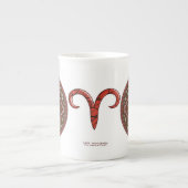 Tasse En Porcelaine Boug Spécial Aries Mandala (Devant)