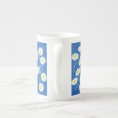 Tasse En Porcelaine Bouge de Chine Oops-a-Daisy, Blanc, Jaune, Bleu (Dos)