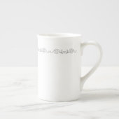 Tasse En Porcelaine Bouge de spécialité Silver Scroll Work (Droite)