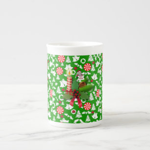 Tasse En Porcelaine Bougie de Noël, bougie de Noël