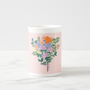 Tasse En Porcelaine Bouquet de fleurs de printemps pour maman