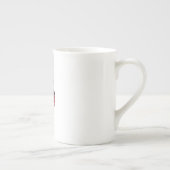 Tasse En Porcelaine Bouteille de parfum du coeur rouge (Droite)