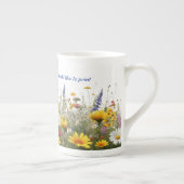 Tasse En Porcelaine Bouteille expresso avec design de fleurs (Droite)