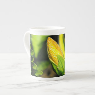 Tasse En Porcelaine Bouton de fleur d'Hibiscus