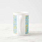 Tasse En Porcelaine Boutons jaunes, bleus et blancs (Dos)