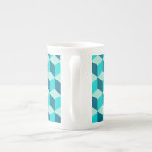 Tasse En Porcelaine Boy Blue Building Blocs Motif sans couture (Dos)