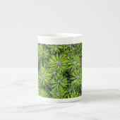 Tasse En Porcelaine branches à feuillage persistant (Devant)