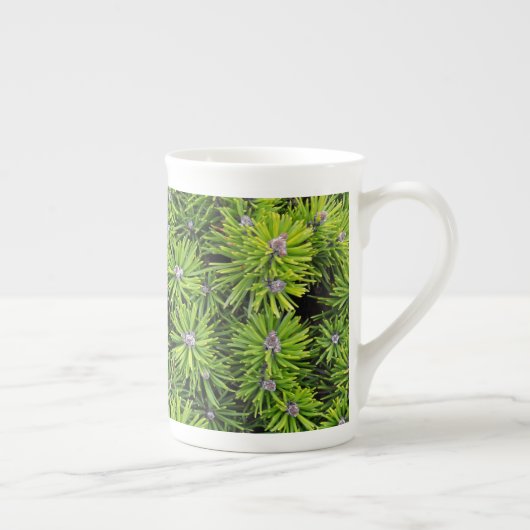 Tasse En Porcelaine branches à feuillage persistant (Droite)