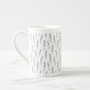 Tasse En Porcelaine Brins de lavande rustiques motif sans couture