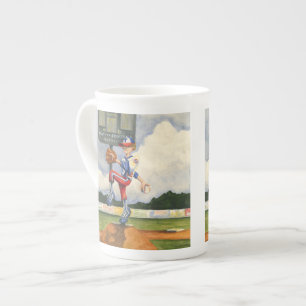 Tasse En Porcelaine Broc de base-ball sur le monticule par geai