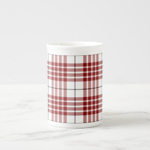 Tasse En Porcelaine Buchanan tartan rouge blanc carreaux