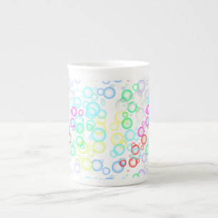 Tasse En Porcelaine bulle motif 02.b White BG