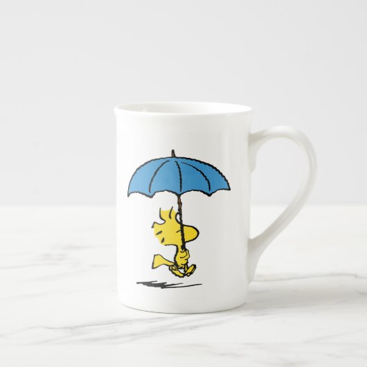 Tasse En Porcelaine cacahuètes | Parapluie bleu Woodstock (Droite)