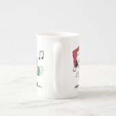 Tasse En Porcelaine cacahuètes | Snoopy Santa Claus Accordian (Dos)