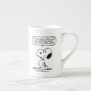 Tasse En Porcelaine cacahuètes Snoopy Vous ne pouvez pas regarder to