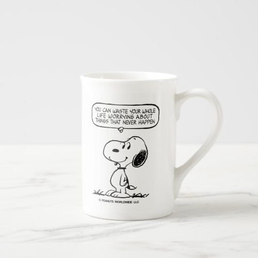 Tasse En Porcelaine cacahuètes | Snoopy Vous ne pouvez pas regarder to (Droite)