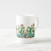 Tasse En Porcelaine Cactus et succulents (Devant droit)