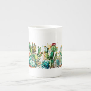 Tasse En Porcelaine Cactus et succulents