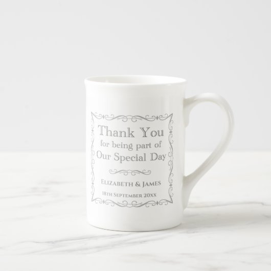 Tasse En Porcelaine Cadeau pour les clients Mariages (Droite)