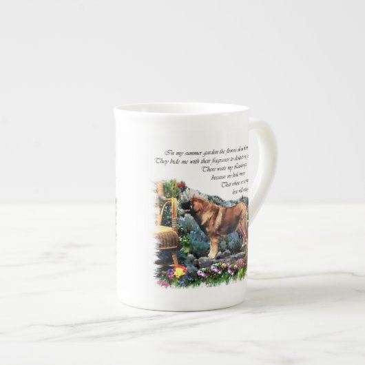 Tasse En Porcelaine Cadeaux d'art Leonberger (Devant droit)