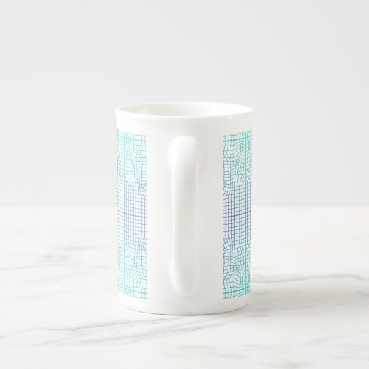 Tasse En Porcelaine Cadre déformé 01,w Lgrey BG (Dos)