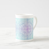 Tasse En Porcelaine Cadre déformé 01,w Lgrey BG (Devant droit)