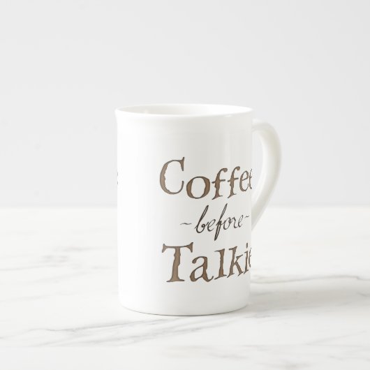 Tasse En Porcelaine Café avant Talkie (Devant droit)