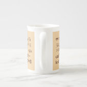 Tasse En Porcelaine "Café" Écrit en 13 langues (Dos)