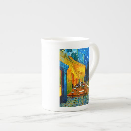 Tasse En Porcelaine Café Van Gogh Terrasse en soirée (Devant droit)