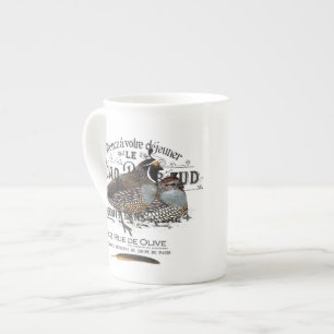 Tasse En Porcelaine caille d'automne vintage moderne