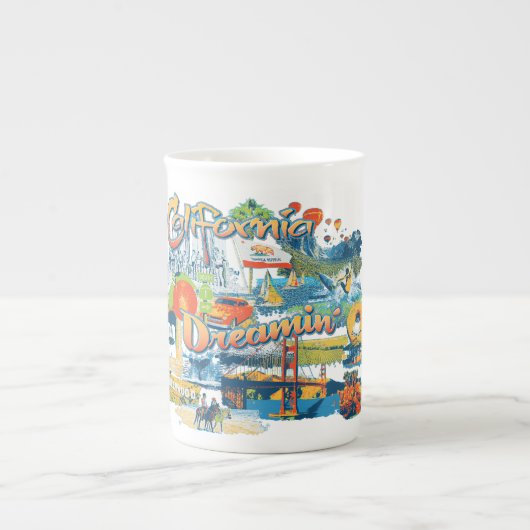 Tasse En Porcelaine California Dreaming (Devant)