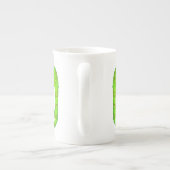 Tasse En Porcelaine Caméléon vert mignon (Dos)