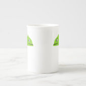 Tasse En Porcelaine Caméléon vert mignon (Devant)