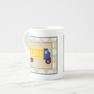 Tasse En Porcelaine Camion à la benne basculante de l'enfant par