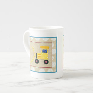Tasse En Porcelaine Camion Bulldozer Jaune par Chariklia Zarris