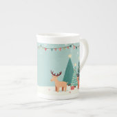 Tasse En Porcelaine canette commémorative de noël (Devant droit)