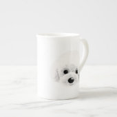 Tasse En Porcelaine caniche (Devant droit)