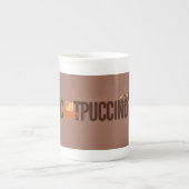 Tasse En Porcelaine Cappuccino Coffee Beans Art Mug. (Devant)