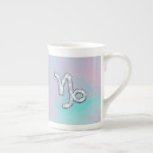 Tasse En Porcelaine Capricorn Zodiac signe sur Mère style perle (Droite)