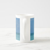 Tasse En Porcelaine Caraïbes Horizon Tropical Turquoise Bleu (Dos)