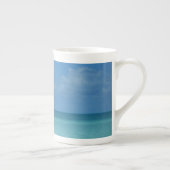 Tasse En Porcelaine Caraïbes Horizon Tropical Turquoise Bleu (Droite)