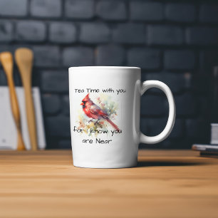 Tasse En Porcelaine CARDINAL DES Rouges Modernes "Vous êtes près"