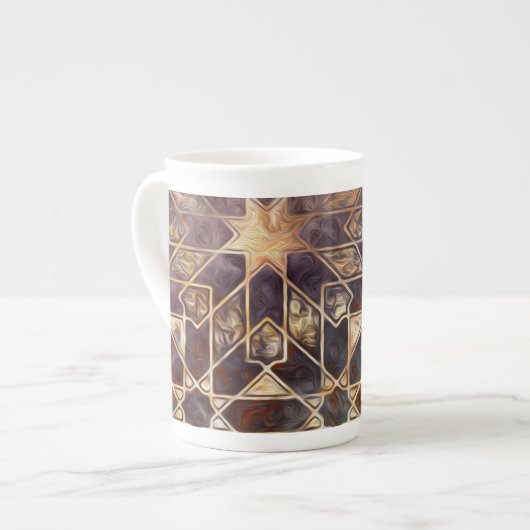 Tasse En Porcelaine Carreaux mystiques I (Devant gauche)
