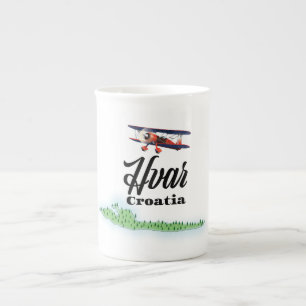 Tasse En Porcelaine Carte de Hvar Croatie